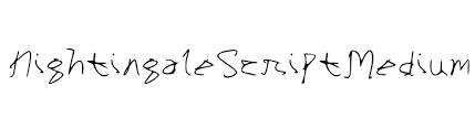 Fonts for free use only in personal project. Nightingale Script Medium Font Ffonts Net