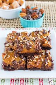 Dip chocolates then immediately sprinkle tops with peppermint bits crushed candy canes or crushed starlight mints (instead of more crushed oreos). Salted Caramel Turtle Brownies Back For Seconds