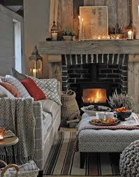 Warm And Cosy Living Room With Rustic Fireplace Cottage Living Rooms Cozy House Cottage Living