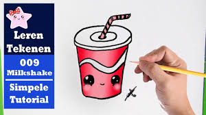 Diy Hoe Teken Je Een Milkshake Kawaii Beginners Tekenen Les 009 Youtube