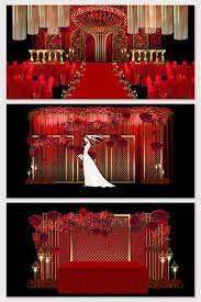 Red Gold Luxury Retro European Wedding Stage Renderings Pikbest Decors Models Wedding Stage Design Wedding Backdrop Design Wedding Stage Decorations