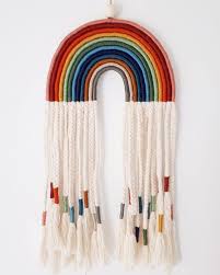 Fibre Art Macrame On Instagram Still One Of My Favourites In 2020 Macrame Art Rainbow Diy Macrame