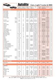 Autolite Car Catalogue