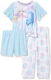 Disney Girls' Frozen 2 3-Piece Pajama Set, Frosted Blue, 2T : Amazon.sg:  Fashion