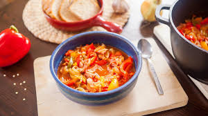 Rezept Letscho Mit Wurst Gefullte Paprikaschoten Letscho Rezepte
