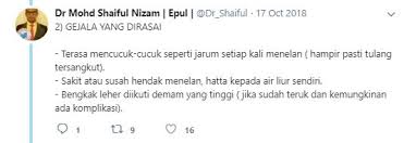 Hal inilah yang memungkinkan tulang ikan menempel pada marshmallow sehingga akan luruh menuju saluran pencernaan. Bahaya Guna Jari Doktor Kongsi Langkah Yang Perlu Buat Kalau Tercekik Tulang Maskulin