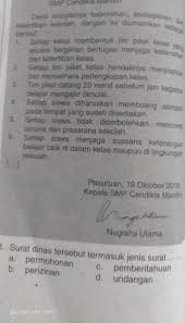 Surat undangan pengajian pernikahan merupakan salah satu bentuk surat undangan tidak resmi yang. Surat Dinas Tersebut Termasuk Jenis Surat Brainly Co Id
