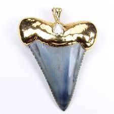 A Gold Dipped Shark Tooth From A Great White Shark The Super Smooth Root Has Been Gold Dipped With Shark Tooth Pendant Shark Teeth Jewelry Gold Dipped Jewelry