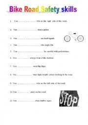Fire safety education clip art. Bike Road Safety Skills Esl Worksheet By Prim76