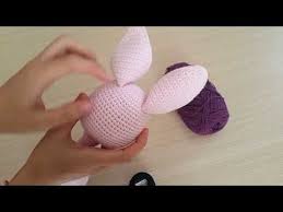 Amigurumi Tavsan Uyku Arkadasi Yapimi 6 Montaj Yuz Sekillendirme Amigurumi Bunny Sleeping Companion Youtube Kece Elisi Amigurumi Elisi Fikirleri
