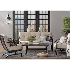 Member S Mark Barcelona 4 Piece Deep Seating Set Sam S Club Deep Seating Patio Furniture Sets Furniture