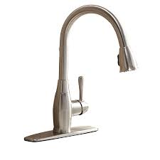 Maybe you would like to learn more about one of these? Aquasource Brushed Nickel 1 Handle Pull Down Kitchen Faucet Lowes Kitchen Faucet Faucet Single Handle Kitchen Faucet