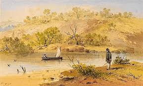 Waiting For The Sail Ferry River Yarra By Gill Samuel Thomas Antique Portraits Australian Art Melbourne Suburbs