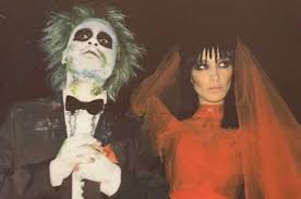 Too bad i can't get the dress. The Weekend And Bella Hadid Look Perfect As They Dressed As Beetlejuice And Lydia Al Bawaba