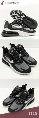 Nike Air Max 270 React Men S Training Running Grey In 2020 Nike Air Max Air Max 270 Mens Training