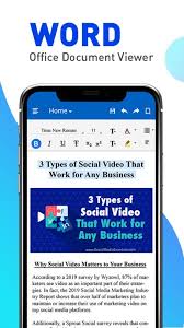 Word Office Document Viewer Docx Pdf Reader For Android Apk Download