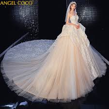 Maximal lässt sich der besuch der oper mit dem tragen eines tollen. Elegant Designer Schatz Goldene Luxus Hochzeit Kleid Lange Prinzessin Hochzeit Kleider Brautkleid Braut Kleid Hochzeitskleid Brautkleid Abendkleider 2020 Jahrgang Sexy Romantisch Schonheitswettbewerb Hochzeitskleid