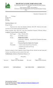 7+ contoh surat undangan rapat resmi rt, perusahaan, organisasi, terbaru lengkap. Surat Undangan Peresmian Masjid Cute766
