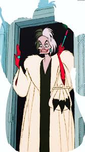 Teenaged estella has a dream. Mickey And Company Disney Villains Disney Art Cruella Deville