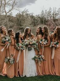 A Line Halter Floor Length Chiffon Bridesmaid Dress Orange Bridesmaid Dresses Orange Wedding Colors Maroon Wedding