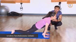 Surya Namaskar Step By Step Sun Salutation Breathing Posture Youtube