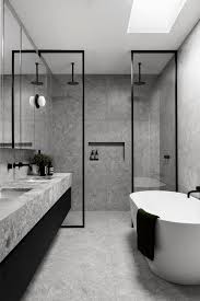 A Narrow Home In Australia Inspired By Belgian French Contemporary Architecture Bathroom Inspiration Modern Bathroom Interior Contemporary Architecture Design