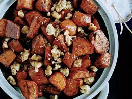 Five Spice Glazed Sweet Potatoes With Walnut Toffee Glazed Sweet Potatoes Sweet Potato Recipes Sweet Potato