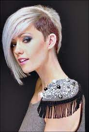 Girl Haircut One Side Shaved Punk Haircut Half Shaved Hair Short Punk Hair