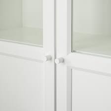 Tyssedal door, white, glass, 19 1/2x90 3/8. Billy Oxberg White Glass Bookcase With Panel Glass Doors 120x30x202 Cm Ikea