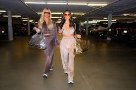 This velour fleece jogger hits at the natural waist with a tapered leg for a flattering fit. Kim Kardashian West Reunited With Paris Hilton To Promote New Velour Tracksuits For Skims Fashionista