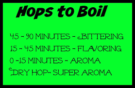 Bearfootbrewer Hops To Boil Time Chart