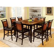 We've seen counter height dining sets before from pulaski furniture. Furniture Of America Leda 9 Piece Wood Counter Height Dining Set In Black Idf 3034pt 9pc