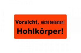 Alu 204 holz (fichte) 0,14 putz 0,87. Versandetiketten Hinweisetikett Vorsicht Hohlkorper Verpackungen Verpackungsmaterial Kartons