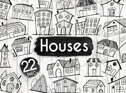 Black And White House Clipart Png Doodle Huis Clipart Huis Vector Kunst Home Huis Stad Stad Huis Etsy In 2020 How To Draw Hands House Vector Clip Art