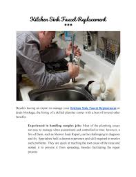 When this happens, the problem is usually caused by a loose connection on. Kitchen Sink Faucet Replacement By Handymansolutions Issuu