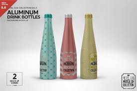 Simple structure and replacing via smart objects make your work easier. Aluminum Drink Bottles Mockup By Incdesign On Creativemarket In 2020 Bottle Mockup Packaging Mockup Free Packaging Mockup