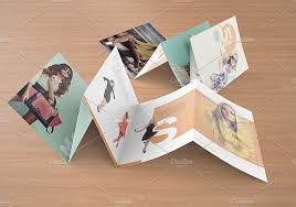 Five Panel Brochure Mockups Postcard Mockup Brochures Mockups Artwork Display