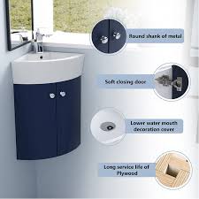 Wall Mounted Corner Bathroom Vanity