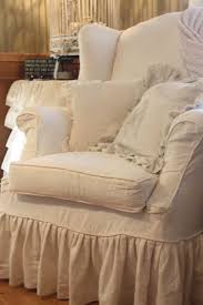 Love This Chair Looks So Comfy Slipcovers For Chairs Chic Furniture Cottage Chairs