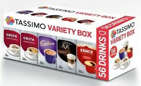 Tassimo T Discs Pods Coffee Latte Cappuccino Americano Cadbury Variety Box 56 6490164033213 Ebay Tassimo Coffee Pods Pod Coffee Machine Drinks Machine