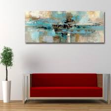 If the wall or ceiling is too tall or wide to use single strokes, you can try the feather effect. Abstract Long Canvas Painting Unframed In 2020 Modern Wall Decor Abstract Wall Art Wall Art Pictures