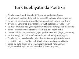 Batı dillerinde poetika konusuna giren birçok eser var. Siir Sanati Ve Analizleri Ppt Indir