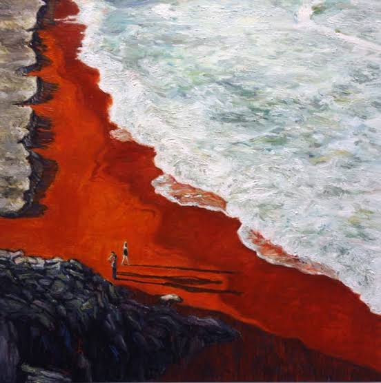 red beach Painting by Seungjoon Choi | Saatchi Art Belgium