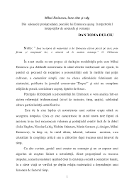Opera poetică a lui mihai eminescu face parte din ceea ce, în europa, poartă numele de a doua generaţie romantică, sau romantică târzie. Pdf Mihai Eminescu Intre Elite Si Vulg Pdf Dan Dulciu Academia Edu