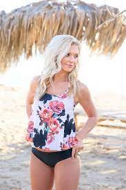 Chloe Flutter Tankini Swim Tops Long Or Short Modest Swimwear Tankini Modest Swimwear Cute Swimsuits