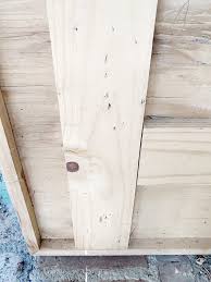 I glued the pieces that i cut off of the table top corners to each other to make 2 triangular braces that i used sandpaper to smooth down the edges of the plywood and to round over the edges just a little bit. How To Make My Wood Table Tops My 100 Year Old Home