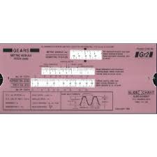 Gears Diametral Pitch In Slide O Chart Ready Reckoner