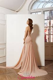 Abito red carpet in doppio crepe stretch bicolor. Abiti Da Cerimonia Rosa Online Modello A Sirena Elegante In Chiffon Collezione 2019sposatelier