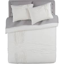 Twisted White Bed Linens Cb2 White Linen Bedding White Bedding Bed Linen Sets