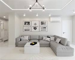 Gray and the dining room might seem like an unusual combination at first, but as you will see below gray and white provide the perfect backdrop of brilliant accent hues in the dining room [design bedroom ideas for couples to create a relaxing oasis. White Grey Interior Design In The Modern Minimalist Style Modern Grey Living Room Grey Sofa Living Room Living Room Grey